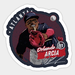 Orlando Arcia Atlanta Dots Sticker